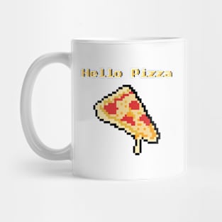 hello pizza pixel art Mug